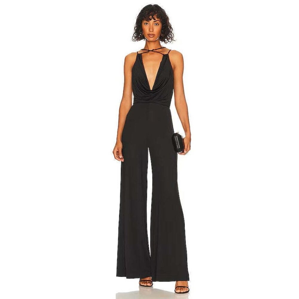 L'Academie Torin Jumpsuit in Black Size L